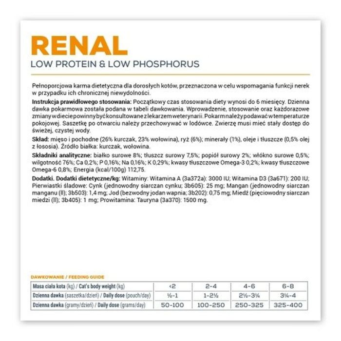 Comida para gato VETEXPERT Renal Cat Pollo 100 g 2 Comida para gato VETEXPERT Renal Cat Pollo 100 g 2