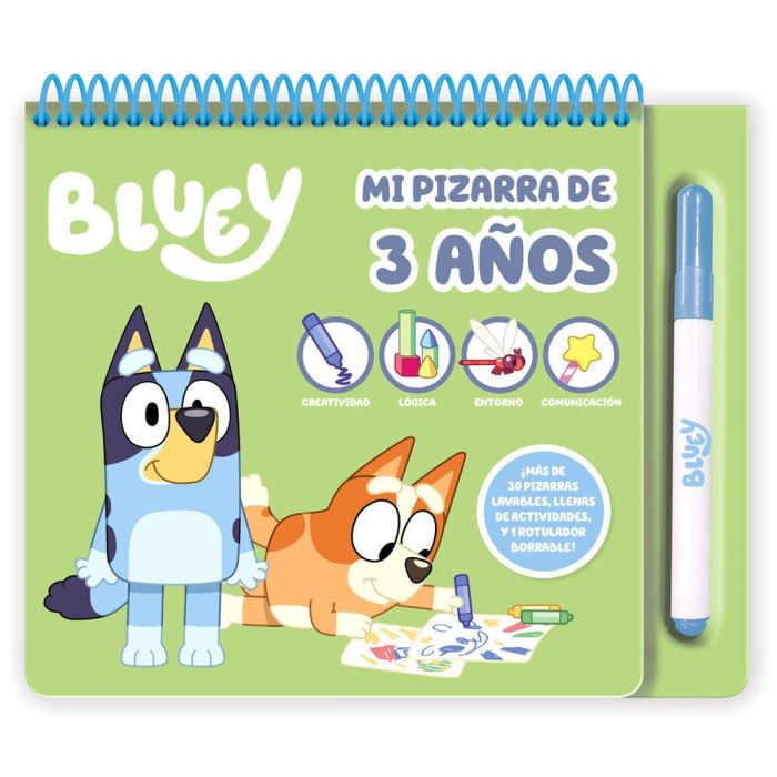 MOOSE Bluey Mi Pizarra Actividades 3 Años español 27,5x22,5cm 32 páginas
