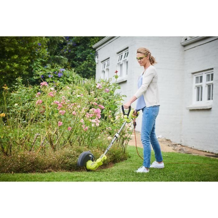 Recortadora - enderezadora de bordes 500 W - corte Ø 27 cm - 2 x hilo trenzado Ø 1,65 mm + 3 bobinas de hilo GRATIS 1 Recortadora - enderezadora de bordes 500 W - corte Ø 27 cm - 2 x hilo trenzado Ø 1,65 mm + 3 bobinas de hilo GRATIS 1