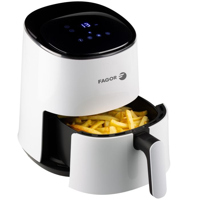 Fagor Airfryer Freidora de Aire Naturfry 2.5L, 1450W, Control LED Táctil, Temporizador 60 Min, Cubeta Antiahderente 1 Fagor Airfryer Freidora de Aire Naturfry 2.5L, 1450W, Control LED Táctil, Temporizador 60 Min, Cubeta Antiahderente 1