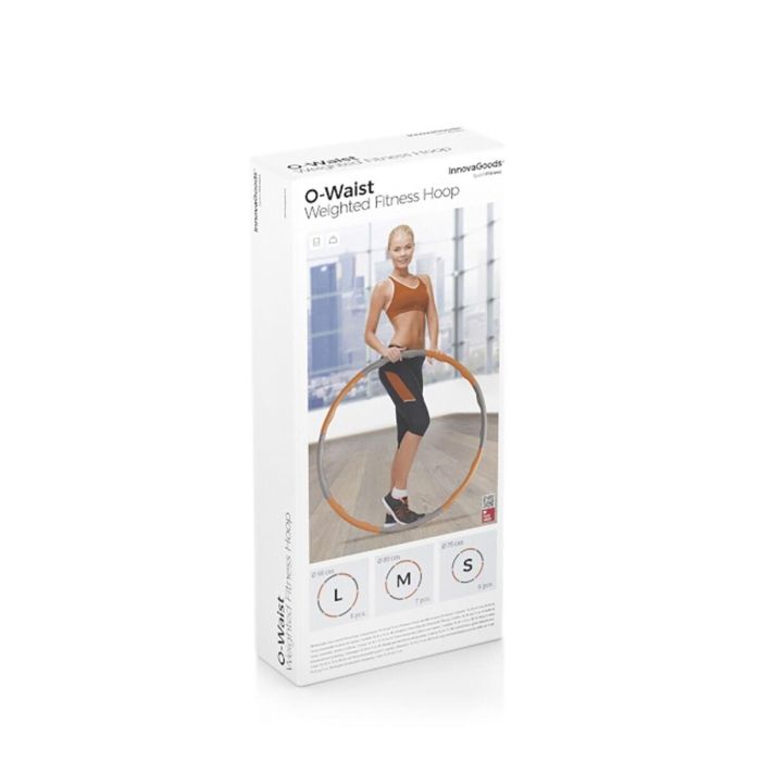 Aro de Fitness Desmontable Recubierto de Espuma O-Waist InnovaGoods 1 Aro de Fitness Desmontable Recubierto de Espuma O-Waist InnovaGoods 1