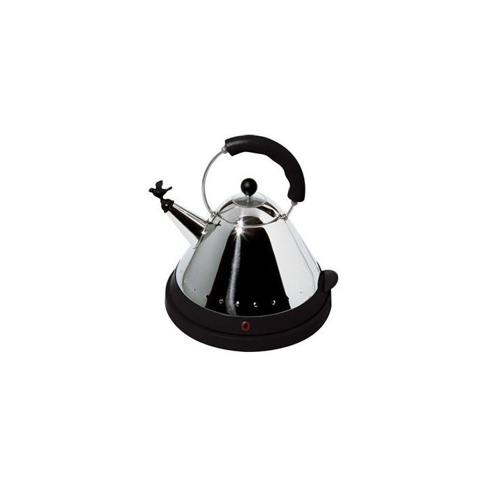 Alessi MG32 Hervidor Eléctrico Negro Acero Inoxidable 18/10