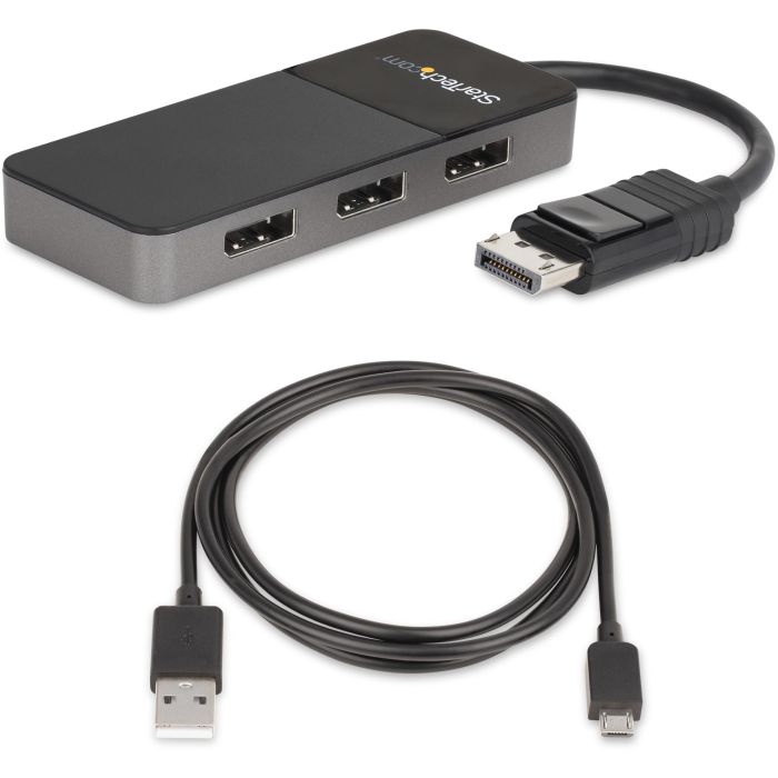 StarTech MST HUB Divisor 3 Puertos DisplayPort 1.4 a 3x DisplayPort, 8K Ultra HD, Alimentado por USB, Compatible con Windows 10 StarTech MST HUB Divisor 3 Puertos DisplayPort 1.4 a 3x DisplayPort, 8K Ultra HD, Alimentado por USB, Compatible con Windows 10