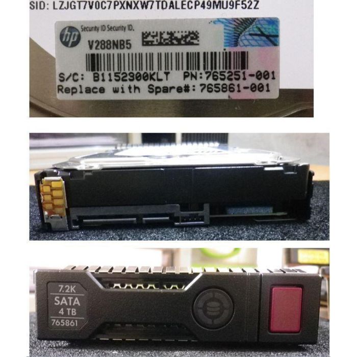 Hewlett Packard Enterprise Disco Duro 4TB, 7200 rpm, 3.5", SATA, 6Gbps - Optimizado para Sustitución HP Disk Q