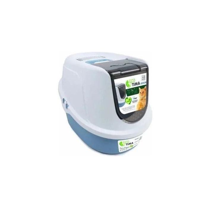 M Pets MPE6953182725824 Casa de baño ECO TIMA Talla M Azul Océano