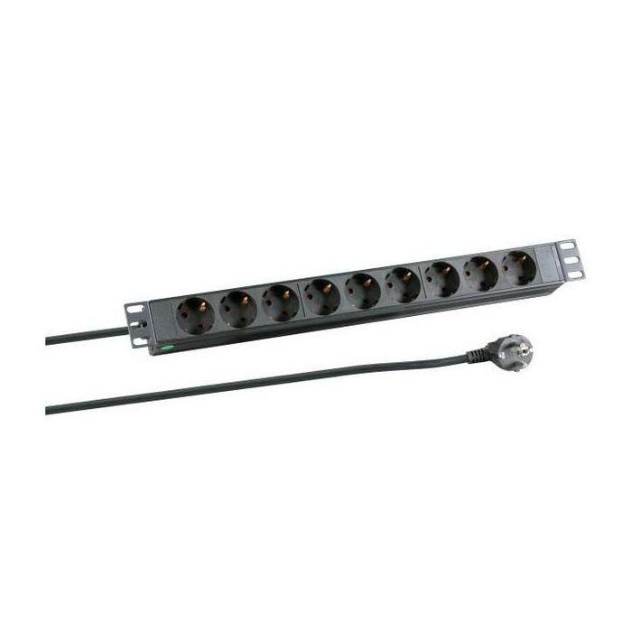 MicroConnect 8-way Outlet strip, 19" 3meter 1U MicroConnect 8-way Outlet strip, 19" 3meter 1U