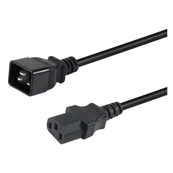 Equip Netzkabel Anschl. C20 -> C13 3.00m schwarz 0 Equip Netzkabel Anschl. C20 -> C13 3.00m schwarz 0
