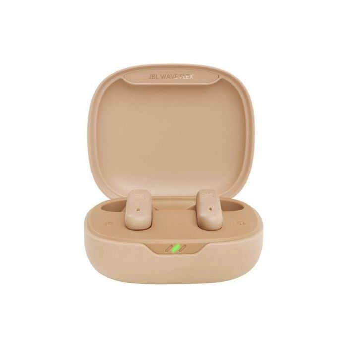 Auriculares Inalámbricos con Estuche de Carga JBL Wave Flex Beige 2 Auriculares Inalámbricos con Estuche de Carga JBL Wave Flex Beige 2