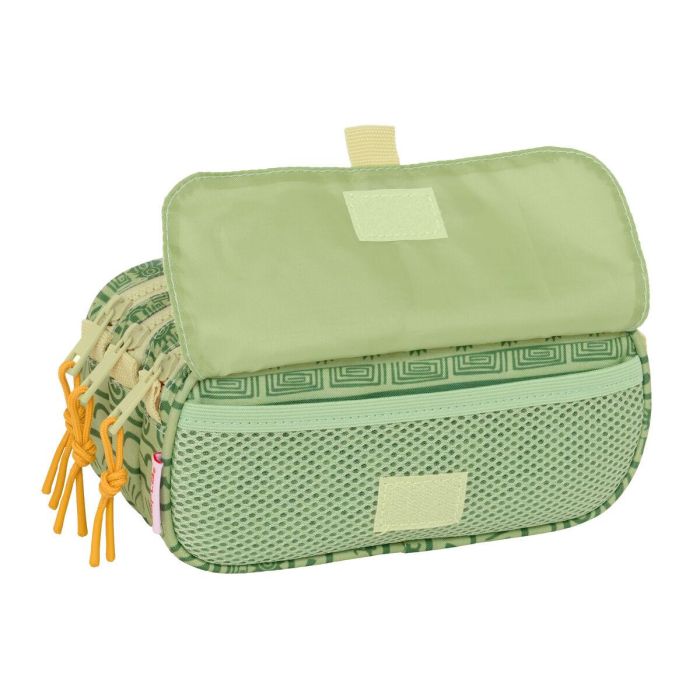 Portatodo Triple Mufasa Verde Beige 21,5 x 10 x 8 cm 2
