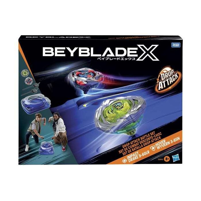 HASBRO Beyblade Estadio de Batalla Premium Drop Attack Xtreme | Incluye 2 Tops Beyblade X y 2 Lanzadores HASBRO Beyblade Estadio de Batalla Premium Drop Attack Xtreme | Incluye 2 Tops Beyblade X y 2 Lanzadores