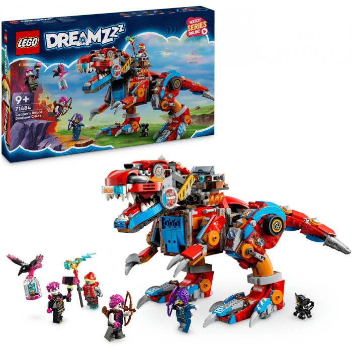 Lego 71484 Set de Construcción DREAMZzz Robot Dinosaurio C-Rex de Cooper con Minifigura T. rex o Pterodáctilo 13
