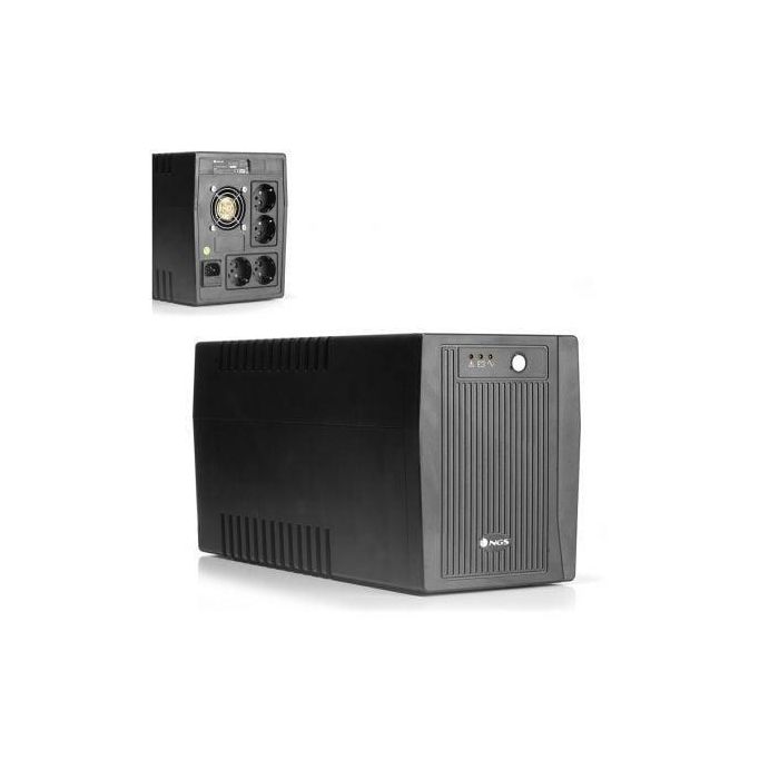 NGS FORTRESS2000V2 SAI Offline 1500VA/900W, 4 Salidas Schuko, Torre, con AVR y Respaldo 5-10 min NGS FORTRESS2000V2 SAI Offline 1500VA/900W, 4 Salidas Schuko, Torre, con AVR y Respaldo 5-10 min
