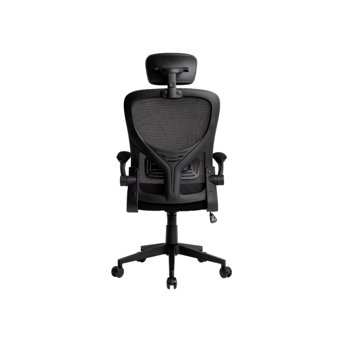 Q-connect Silla Ergonómica Pal Ermo Malla, Base Nylon, Ruedas Premium Color Negro - Máx 1300, Anc 610, Prof 600 5