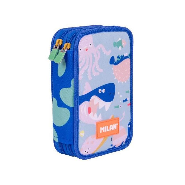 Milan Plumier 2 Pisos Con Contenido Serie Especial Blue Odyssey
