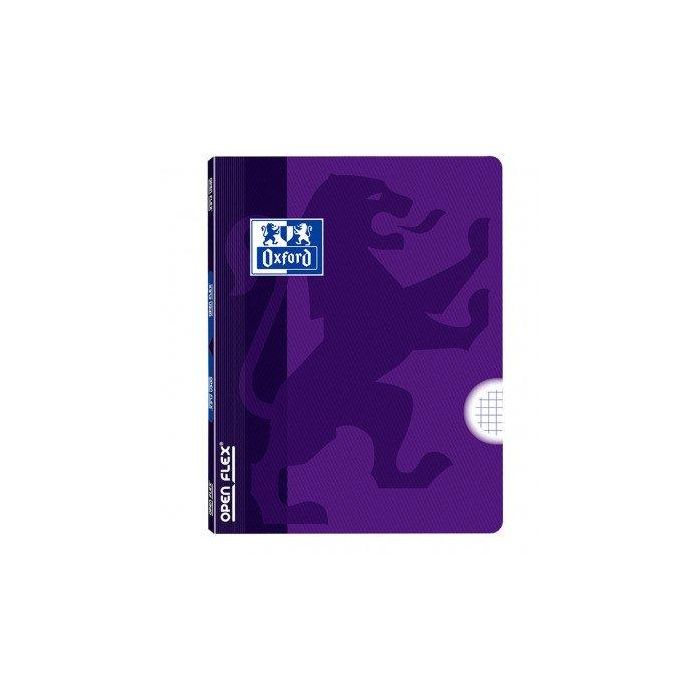 Libreta Grapada Oxford School Openflex A4 48H 90G Cuadric.4X4 Lila (Set de 10)