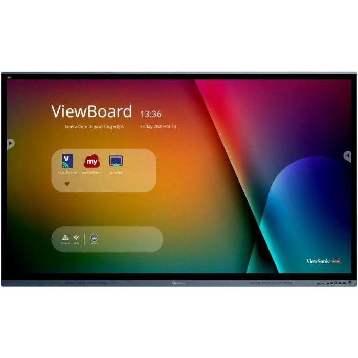 ViewSonic IFP7562 - 75", 4K UHD (3840x2160), 20-Points Multi Pcap Touch, 16:9, 1200:1, 9H, 350 nits, 3G RAM/32GB Storage. ViewSonic IFP7562 - 75", 4K UHD (3840x2160), 20-Points Multi Pcap Touch, 16:9, 1200:1, 9H, 350 nits, 3G RAM/32GB Storage.