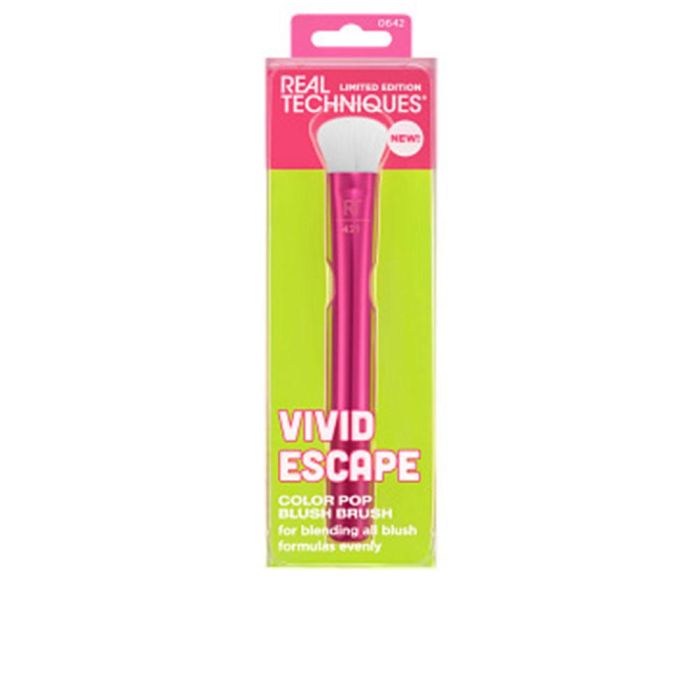 Real Techniques 421 Brocha Color Pop Edición Limitada Vivid Escape Multifuncional para Rubor, Iluminador y Contorno 1 u Real Techniques 421 Brocha Color Pop Edición Limitada Vivid Escape Multifuncional para Rubor, Iluminador y Contorno 1 u
