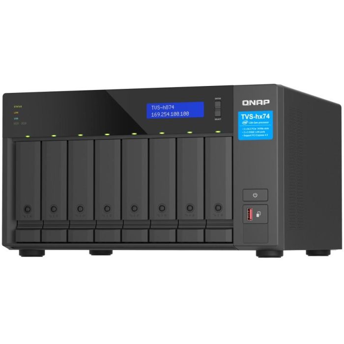 QNAP TVS-H874X-I9-64G NAS 8-Bahías QuTS hero Intel Core i9-12900 16-core 64GB RAM DDR4 0 QNAP TVS-H874X-I9-64G NAS 8-Bahías QuTS hero Intel Core i9-12900 16-core 64GB RAM DDR4 0