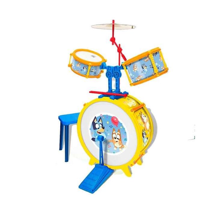 Bateria bluey con banqueta 55x36x38 cm Bateria bluey con banqueta 55x36x38 cm