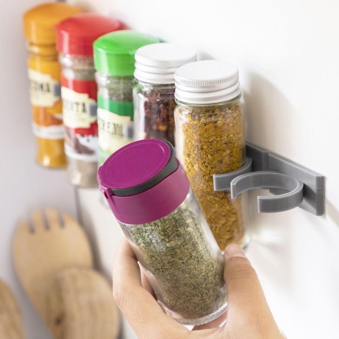 Organizador de Especias Adhesivo y Divisible Jarlock x20 InnovaGoods 5 Organizador de Especias Adhesivo y Divisible Jarlock x20 InnovaGoods 5
