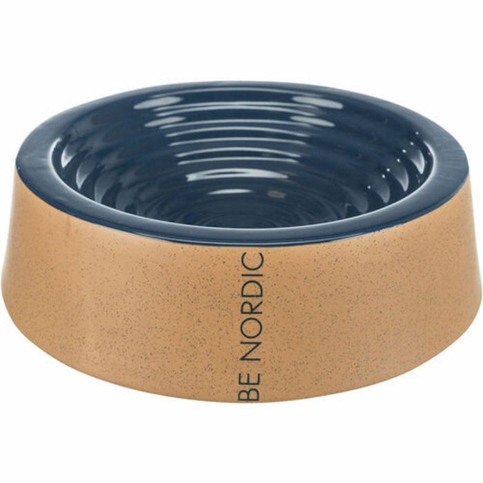 Comedero para Perro Trixie BE NORDIC Beige Azul oscuro Ø 25 cm 800 ml 3