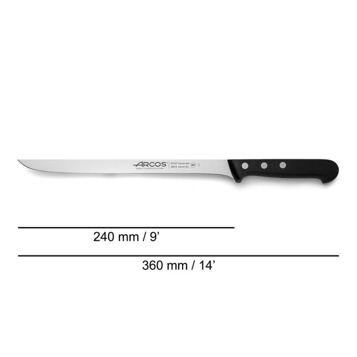 Cuchillo jamonero flexible serie universal 240 mm 1