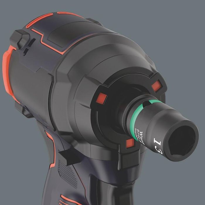 Wera 9607 Nuss-Magnetleiste B Impaktor 1 - Juego de Llaves de Impacto 10 Piezas, Métrico 3/8", 10-24 mm, Multicolor 1