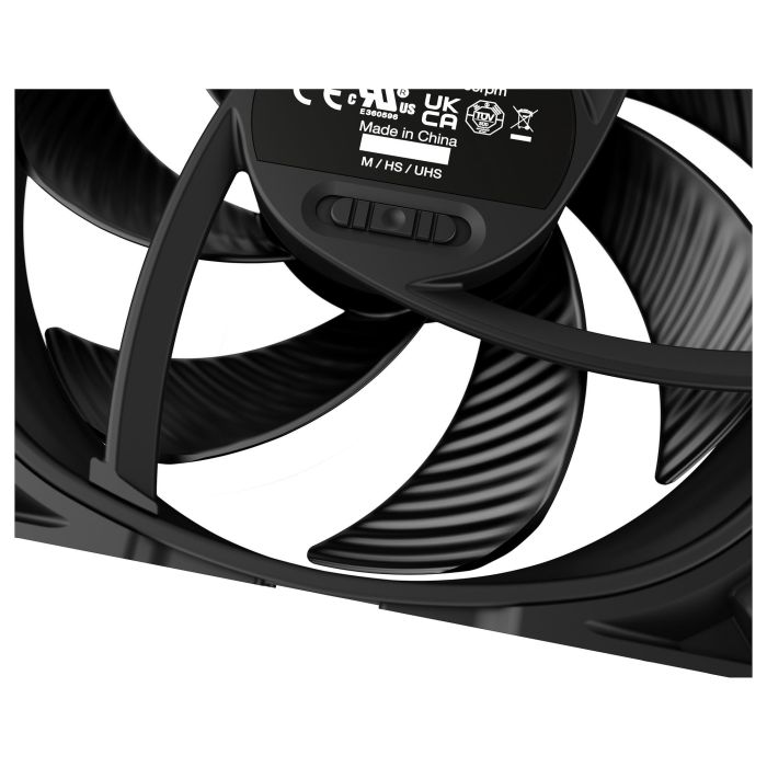 Be Quiet! SILENT WINGS PRO 4 140mm PWM Ventilador Negro 2400 RPM Rodamiento Dinámico Fluido (FDB) 4 Pines 3