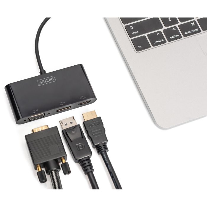 Digitus Adaptador Gráfico USB-C a Display Port/HDMI/VGA 3 Digitus Adaptador Gráfico USB-C a Display Port/HDMI/VGA 3