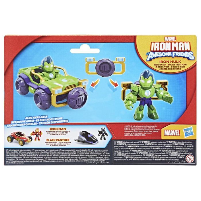 Hasbro HASG14725P0 Figura Iron Hulk con Vehículo Blindado Bolide, Marvel Iron Man y Amigos, +3 Años 6 Hasbro HASG14725P0 Figura Iron Hulk con Vehículo Blindado Bolide, Marvel Iron Man y Amigos, +3 Años 6