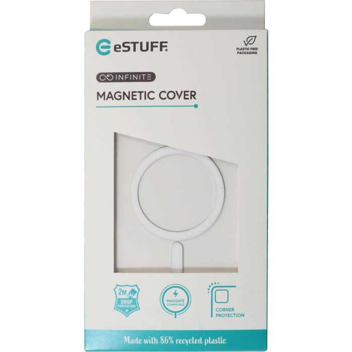 eSTUFF iPhone 16 Plus INFINITE OSLO Magnetic Hybrid Cover - Transparent - 86% recycled plastic 4 eSTUFF iPhone 16 Plus INFINITE OSLO Magnetic Hybrid Cover - Transparent - 86% recycled plastic 4