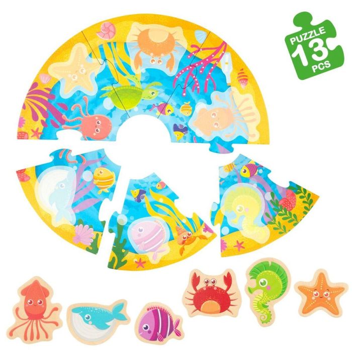 Puzzle Infantil Lisciani Marino 13 Piezas 33 x 1 x 32 cm (6 Unidades) 4 Puzzle Infantil Lisciani Marino 13 Piezas 33 x 1 x 32 cm (6 Unidades) 4