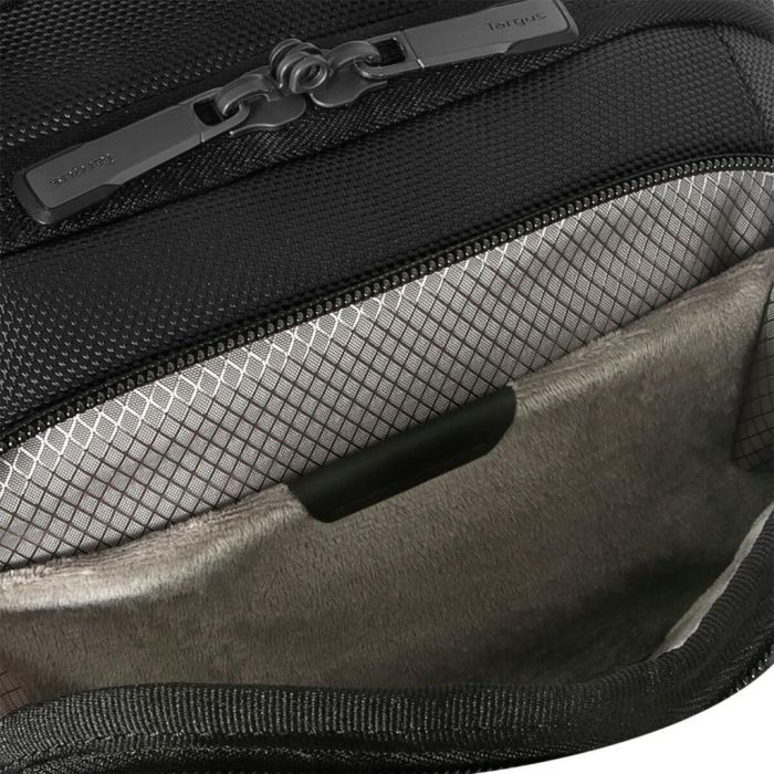 Targus HeritageLuxe Mochila de viaje para portátil 15-16 pulgadas Hombre Poliéster Negra con RFID y ventilación posterior 7