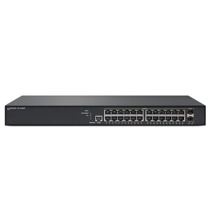 Lancom Systems GS-3126XP Switch de Acceso Gestionado Capa 3 Lite, 24 Puertos PoE (185W), 2 Puertos SFP+ 10G, 88 Gbps
