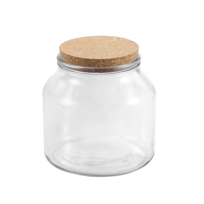 Tarro de vidrio con tapón de corcho 2000 ml - La Mediterranea (6 Unidades) 3 Tarro de vidrio con tapón de corcho 2000 ml - La Mediterranea (6 Unidades) 3
