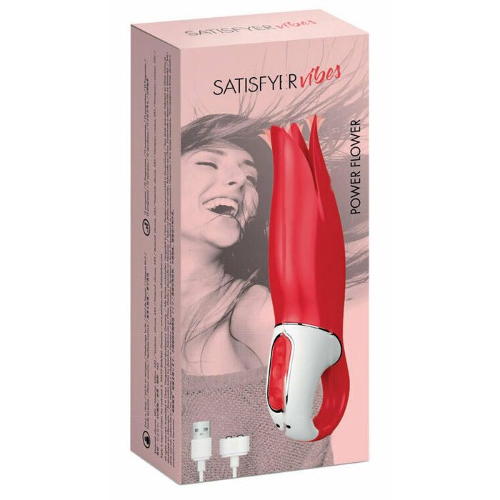 Satisfyer Power Flower Vibrador Rojo 1