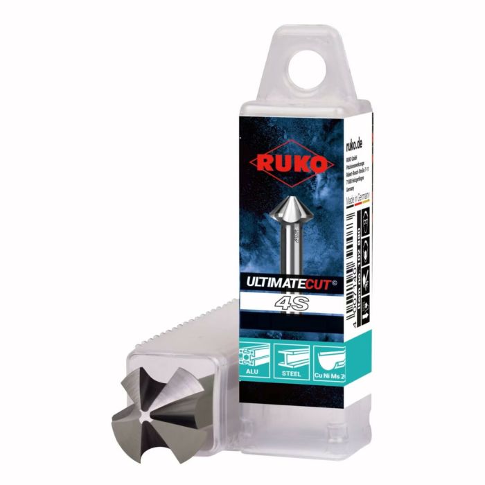 Avellanador cónico RUKO ULTIMATECUT 4S Acero de alta velocidad (HSS) 6 Avellanador cónico RUKO ULTIMATECUT 4S Acero de alta velocidad (HSS) 6