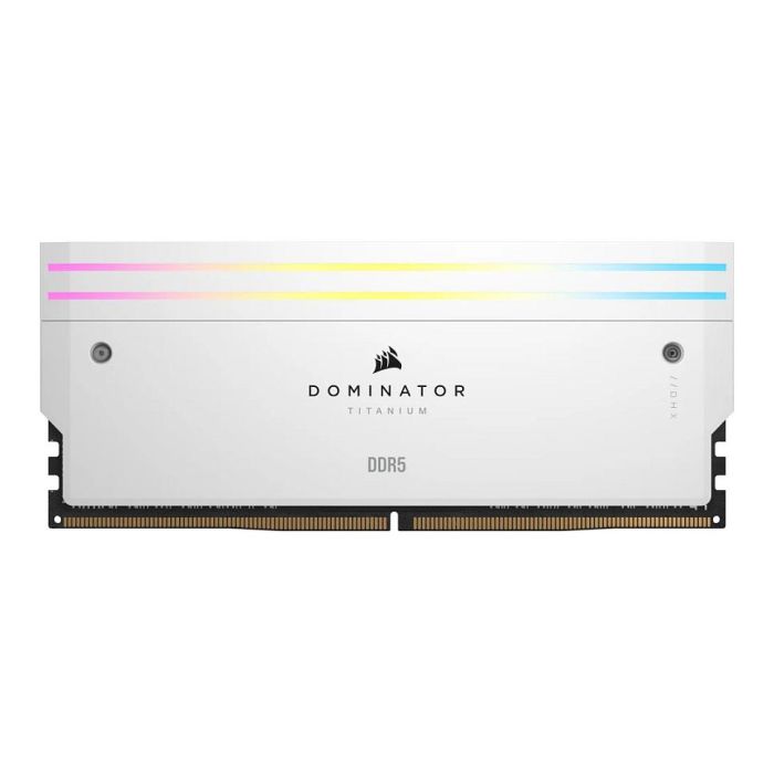 Corsair 32GB PC 7000 CL34 DOMINATOR TITANIUM RGB Kit (2x16GB) DDR5 Blanco Retail 2