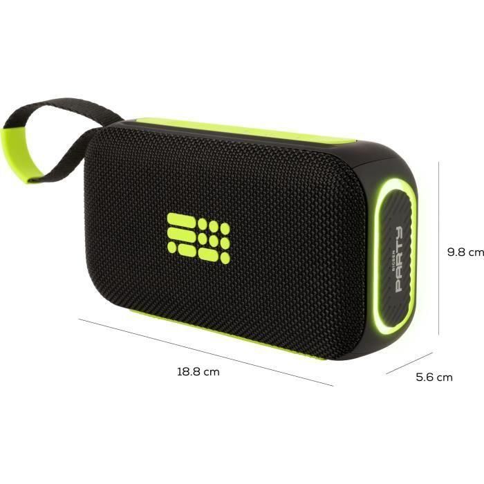 Altavoz Bluetooth luminoso - BIGBEN PARTY - Negro y amarillo 2 Altavoz Bluetooth luminoso - BIGBEN PARTY - Negro y amarillo 2