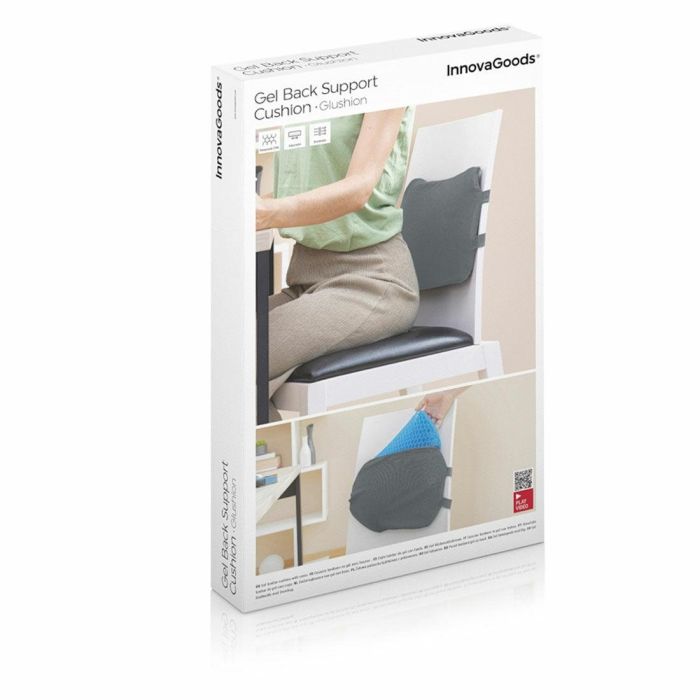 Cojín Lumbar de Gel con Funda Extraíble Glushion InnovaGoods 1
