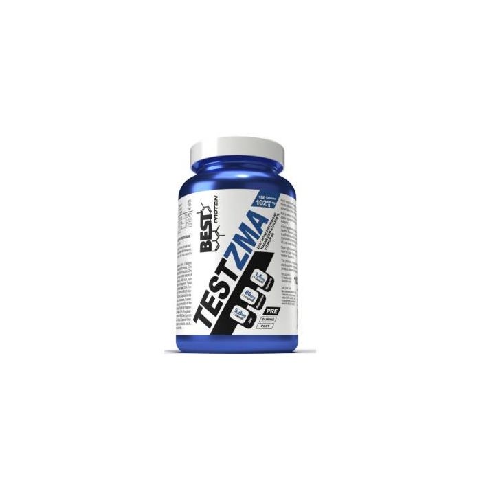 BEST PROTEIN Testzma ZMA Recuperación Deportistas Testosterona Magnesio Zinc Vitamina B6 150 Cápsulas