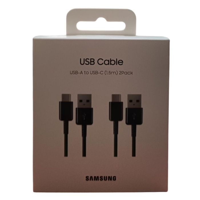 Samsung EP-DG930MBEGWW - Cable USB A a USB C 1.5m Negro - Pack 2 Unidades 2 Samsung EP-DG930MBEGWW - Cable USB A a USB C 1.5m Negro - Pack 2 Unidades 2