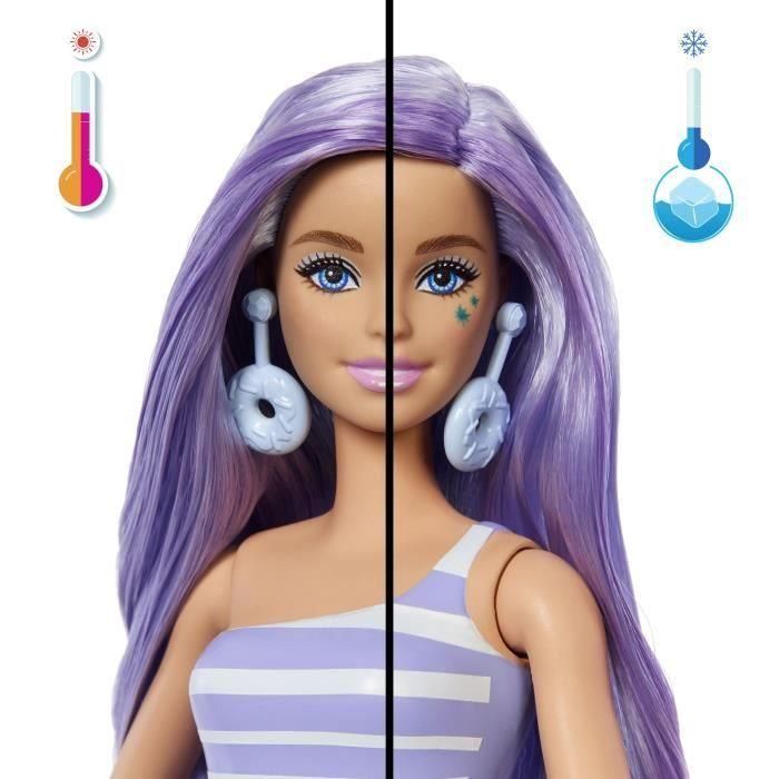Mattel Barbie Pop Reveal Muñeca Sorpresa con Vaso Morado, Incluye 8 Sorpresas, Modelos Surtidos, Edad 3+ años 1