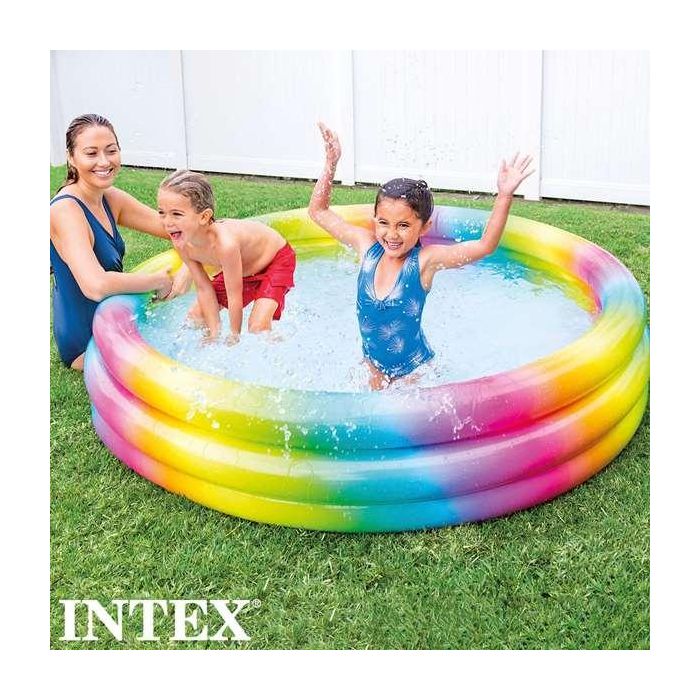 Piscina hinchable 3 aros multicolor (capacidad 581 litros) (+ 2 años) 168x38 cm 5