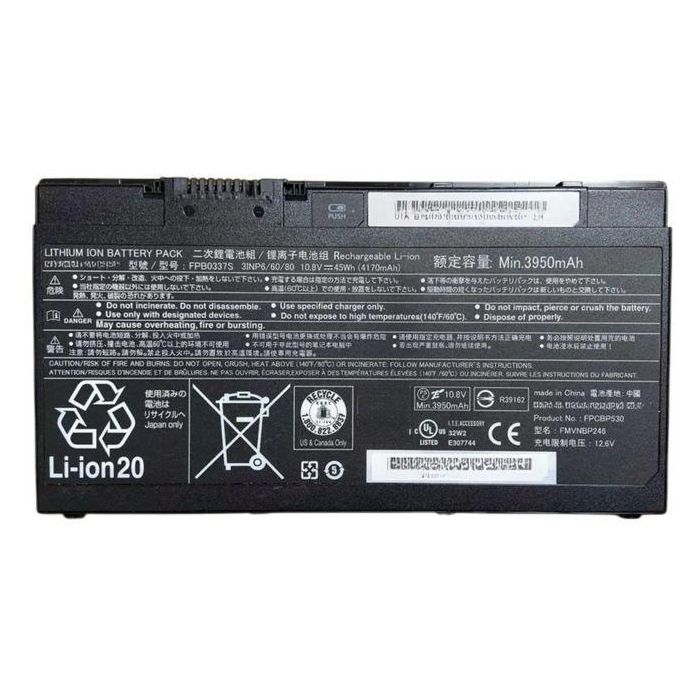 CoreParts Batería para Portátil Fujitsu 44.82Wh 10.8V 4150mAh para LifeBook U727, P727, P728, U729, U728