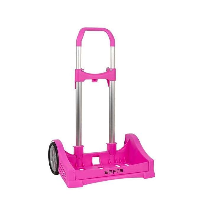 Safta Carro Portamochilas Evolution P.241C Trolley Fucsia, Escolar, Fabricado en España, 2 años de Garantía 3 Safta Carro Portamochilas Evolution P.241C Trolley Fucsia, Escolar, Fabricado en España, 2 años de Garantía 3