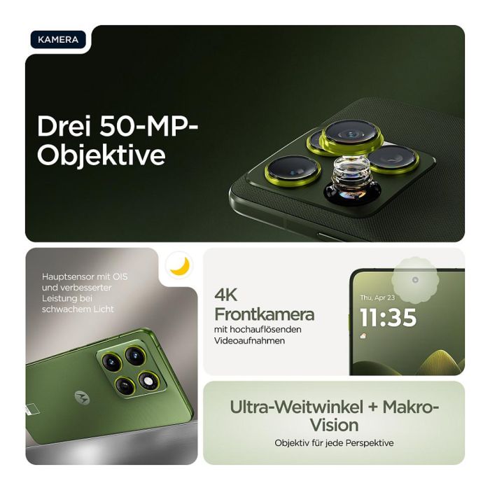 Motorola Edge 70 5G 12GB RAM 512GB Almacenamiento Bronze Green 7