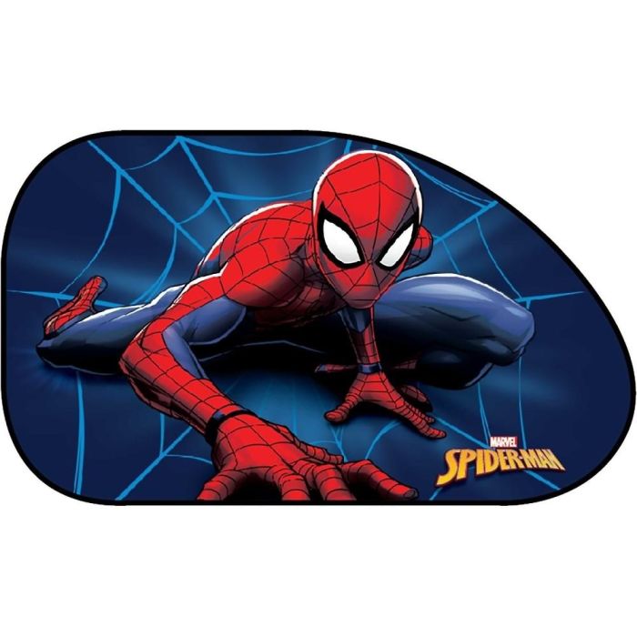 Marvel Hombre Araña Cortinas Laterales Trapecio para Coche 65x38 cm 2 Piezas CZ10251 Protección UV Con Ventosa 1