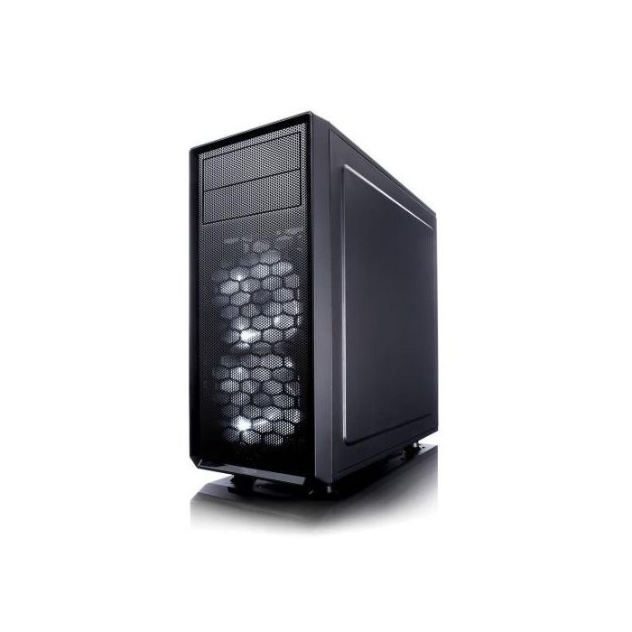 Fractal Design FD-CA-FOCUS-BK-W Caja PC Midi Tower Negra con Ventana Lateral y Ventiladores Frontales Iluminados en Blanco 2
