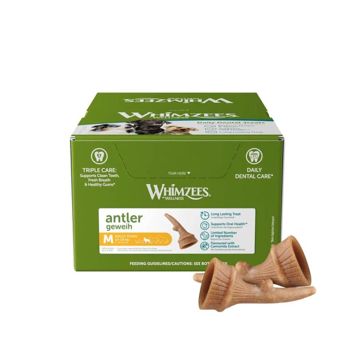 Whimzees Caja Occupy Antler M 66 Unidades